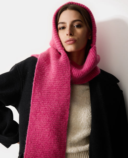 Cagoule avec écharpe contenant mohair et laine - PIMKIE - 5