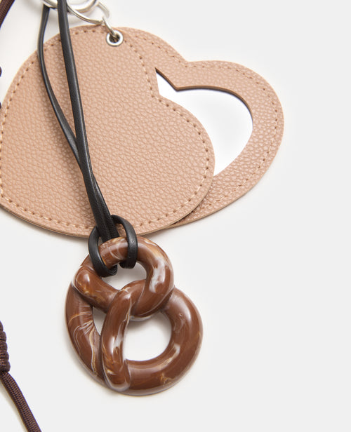 Déco de sac avec miroir cœur et bretzel - PIMKIE - 3