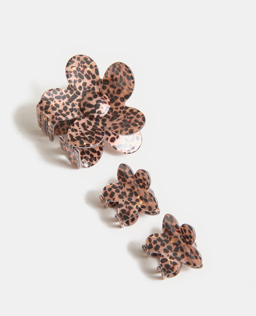 Lot de 3 pinces crocodiles forme fleur - PIMKIE - 3