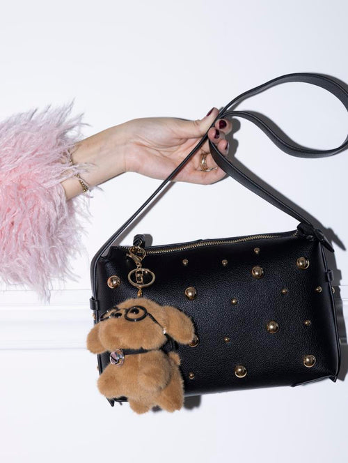 Porte-clés ou déco de sac avec chien à lunettes - PIMKIE - 1