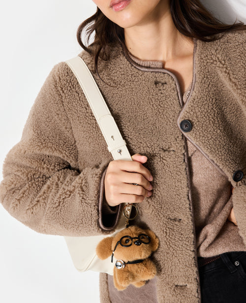 Porte-clés ou déco de sac avec chien à lunettes - PIMKIE - 2