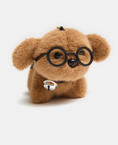 Porte-clés ou déco de sac avec chien à lunettes - PIMKIE - 3