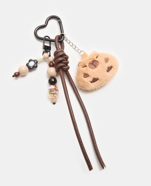 Déco de sac avec tête de capybara et perles - PIMKIE - 1