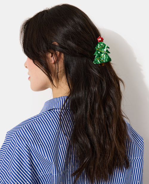 Pince crocodile Sapin effet nacre - PIMKIE - 2