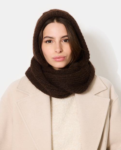 Cagoule avec snood contenant de la laine - PIMKIE - 1