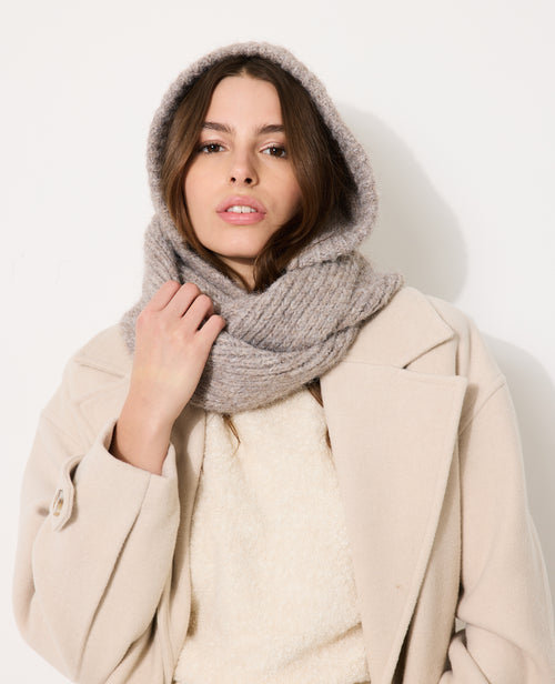 Cagoule avec snood contenant de la laine - PIMKIE - 1