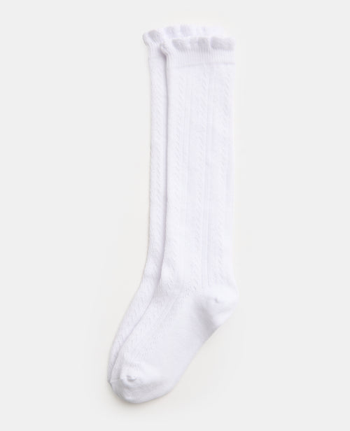 Chaussettes hautes en maille fantaisie - PIMKIE - 1