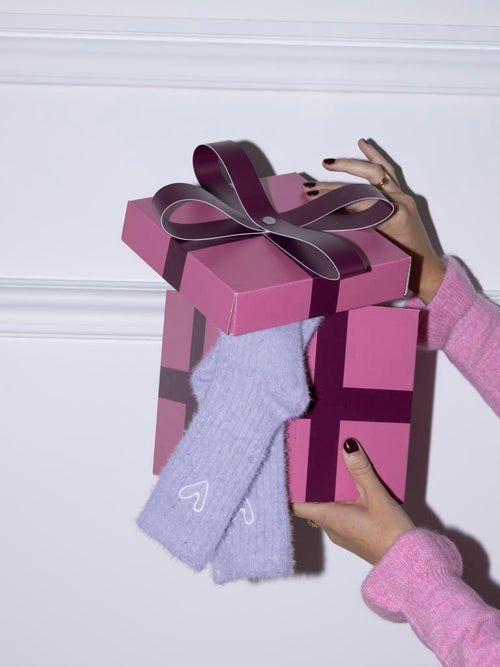 Paire de chaussettes en maille fluffy avec coeur - PIMKIE - 1