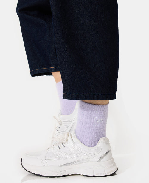 Paire de chaussettes en maille fluffy avec coeur - PIMKIE - 2