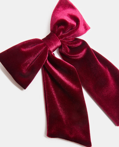 Barrette avec nœud en velours - PIMKIE - 3