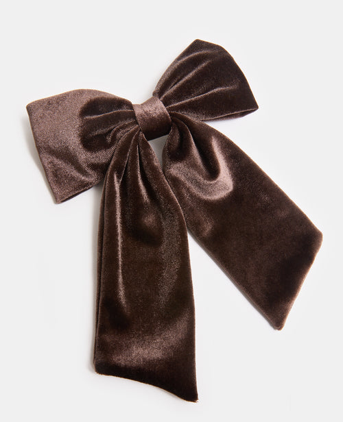 Barrette avec nœud en velours - PIMKIE - 1