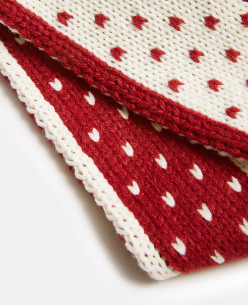 Echarpe forme foulard en tricot avec cœurs - PIMKIE - 3