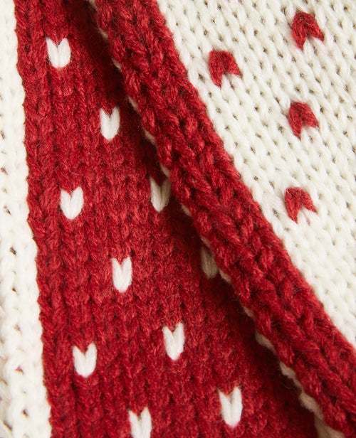 Echarpe forme foulard en tricot avec cœurs - PIMKIE - 6