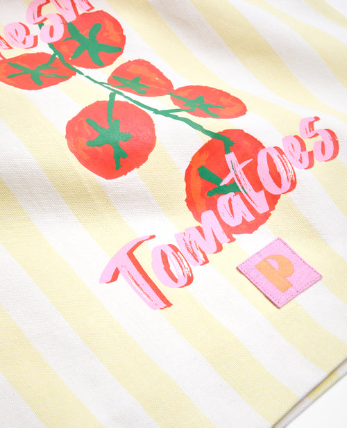 Tote bag en toile rayée avec tomates - PIMKIE - 4