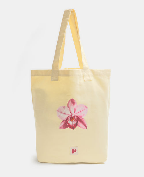 Tote bag en toile avec fleur orchidée - PIMKIE - 1