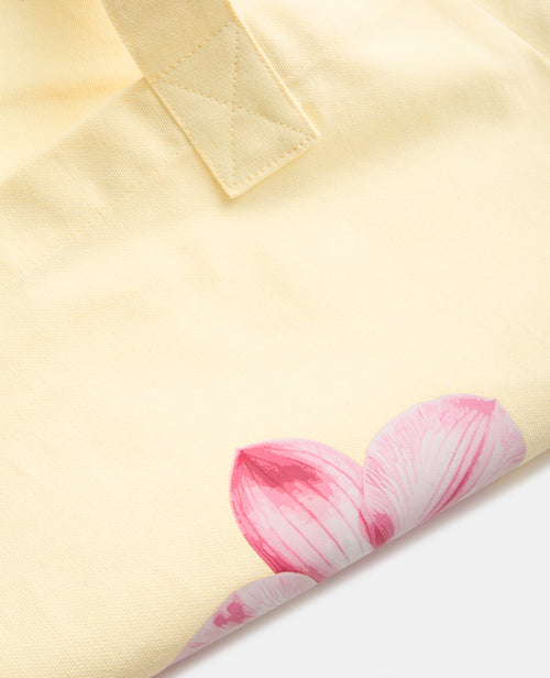 Tote bag en toile avec fleur orchidée - PIMKIE - 3