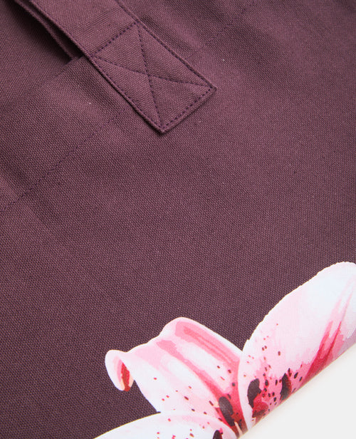 Tote bag en toile avec fleur lys - PIMKIE - 3