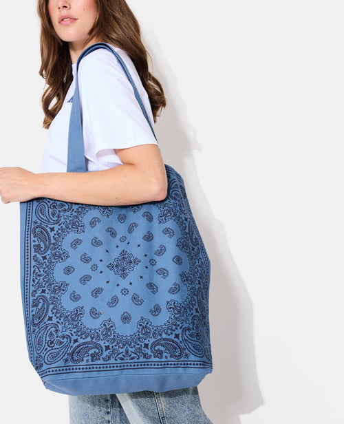 Tote bag en toile motif bandana - PIMKIE - 2