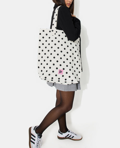 Tote bag en toile avec pois - PIMKIE - 2