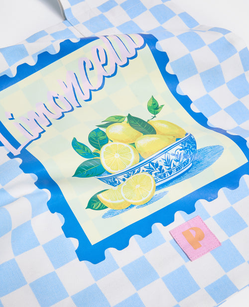 Tote bag en toile damiers avec citrons - PIMKIE - 3