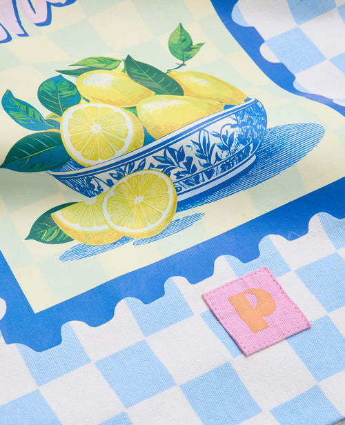 Tote bag en toile damiers avec citrons - PIMKIE - 6