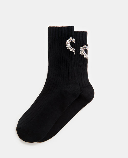 Paire de chaussettes avec cœur en strass - PIMKIE - 1