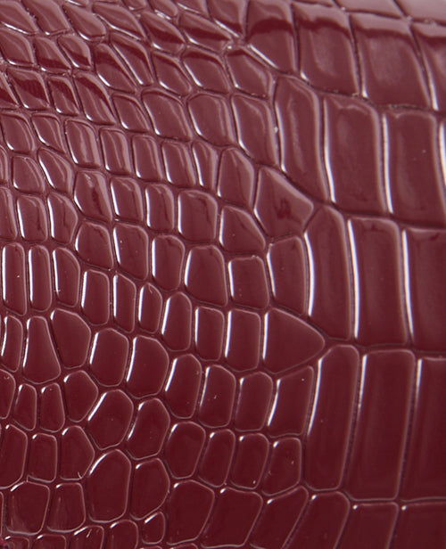 Sac effet croco verni avec poignée et bandoulière - PIMKIE - 6