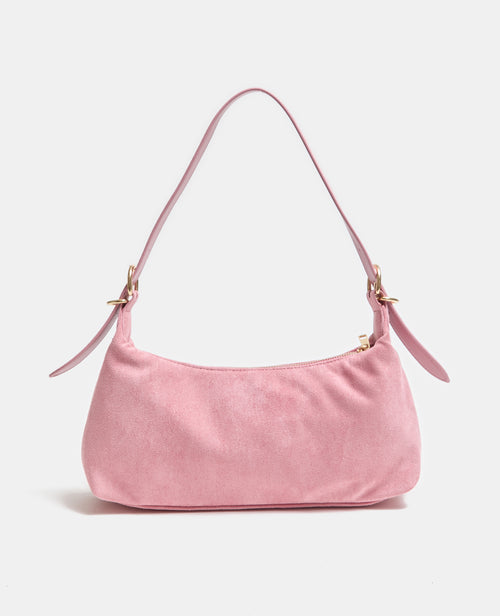 Sac baguette en suédine porté épaule - PIMKIE - 5