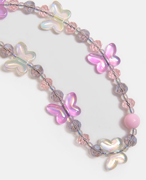 Dragonne de téléphone avec perles et papillons - PIMKIE - 3