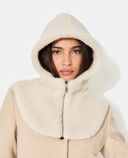 Cagoule en sherpa avec col zippé - PIMKIE - 1