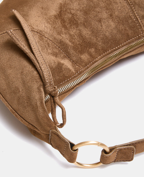 Sac demi-lune en suédine souple porté épaule - PIMKIE - 3