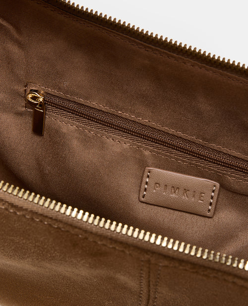 Sac demi-lune en suédine souple porté épaule - PIMKIE - 4