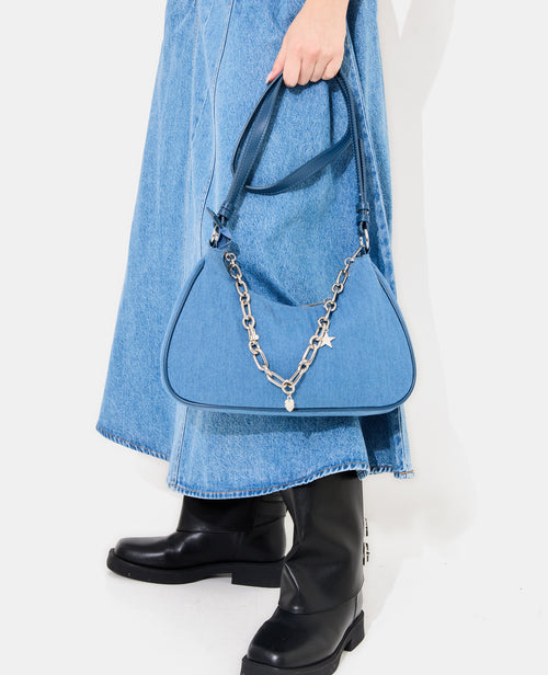 Sac en denim avec bandoulière et chaîne - PIMKIE - 2