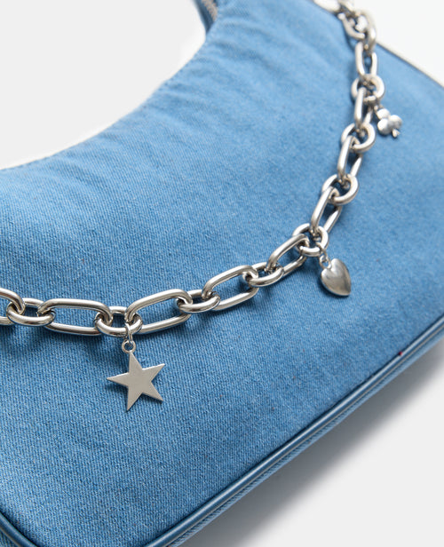 Sac en denim avec bandoulière et chaîne - PIMKIE - 3