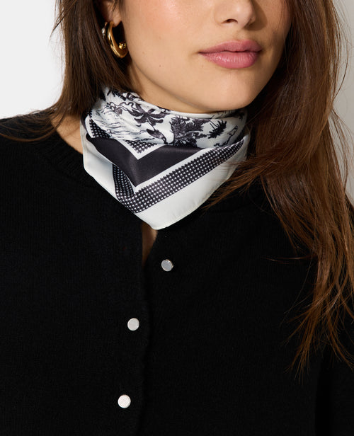 Foulard en tissu satiné avec motifs île déserte - PIMKIE - 1