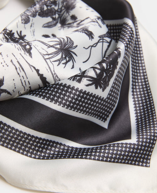 Foulard en tissu satiné avec motifs île déserte - PIMKIE - 3