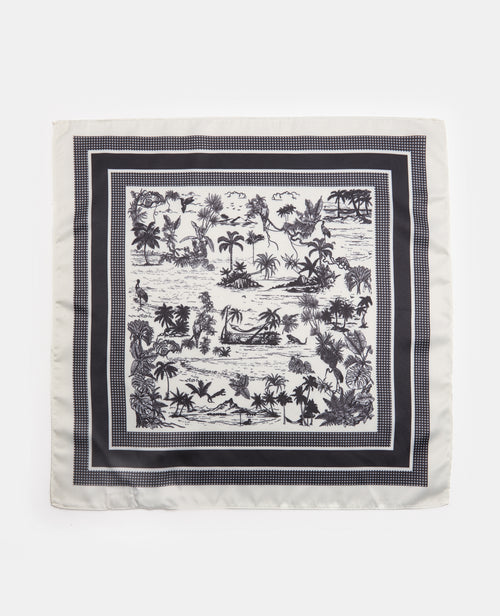 Foulard en tissu satiné avec motifs île déserte - PIMKIE - 4
