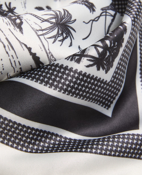 Foulard en tissu satiné avec motifs île déserte - PIMKIE - 6