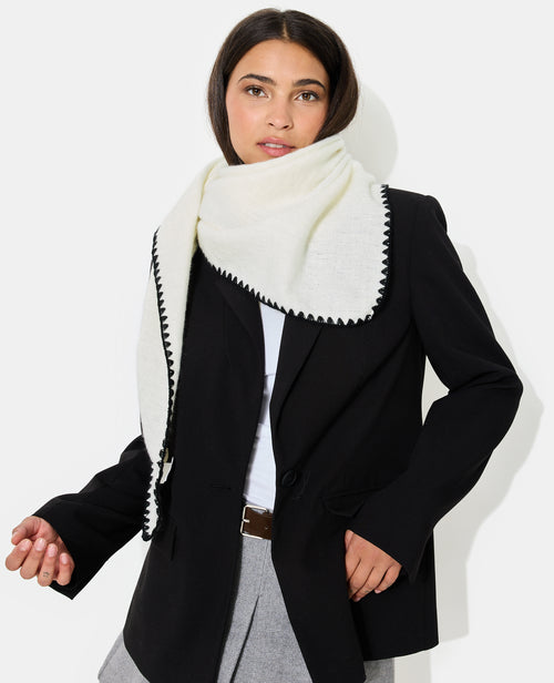 Echarpe triangle avec bords contrastés - PIMKIE - 1