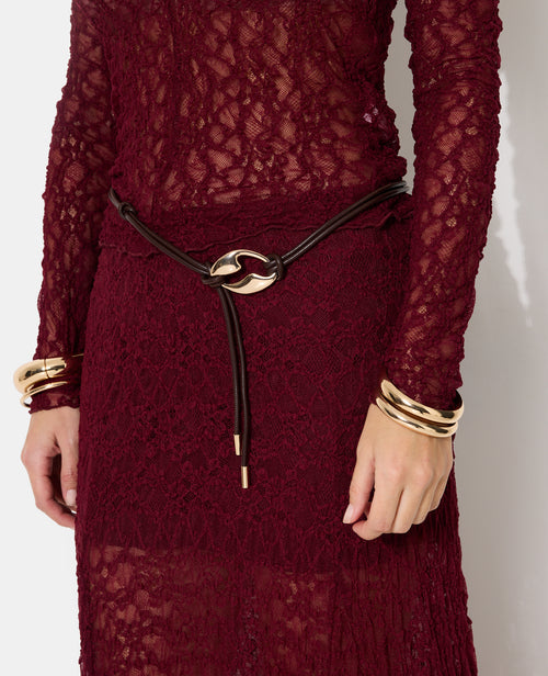 Ceinture cordon en simili avec boucle fantaisie - PIMKIE - 2