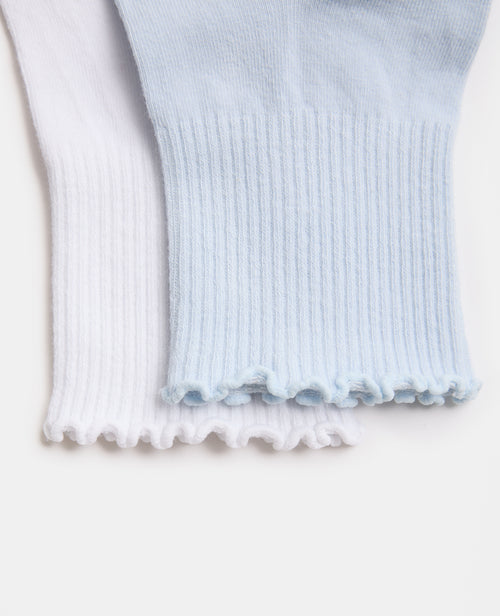 Lot de 2 paires de chaussettes bords ondulés - PIMKIE - 3