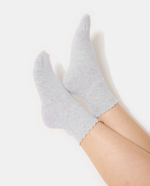 Lot de 2 paires de chaussettes bords ondulés - PIMKIE - 2