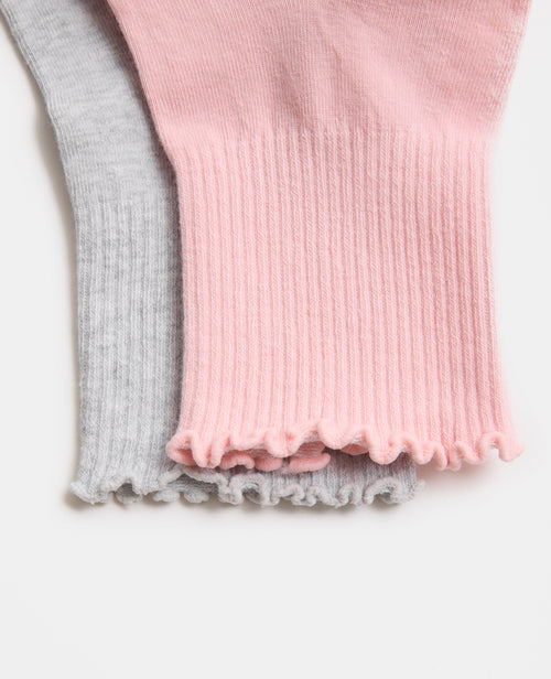 Lot de 2 paires de chaussettes bords ondulés - PIMKIE - 3