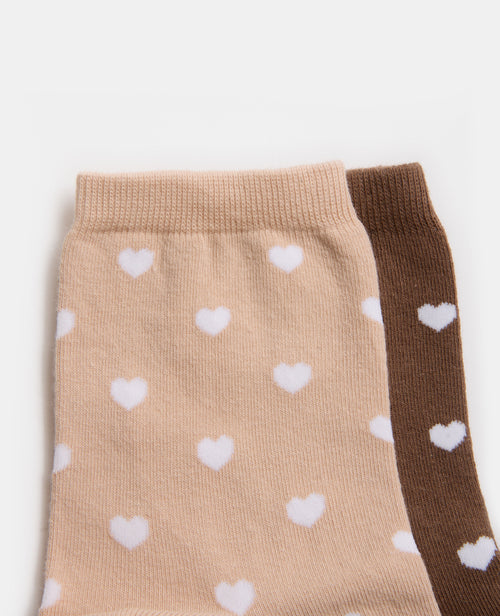 Lot de 2 paires de chaussettes Cœurs - PIMKIE - 3