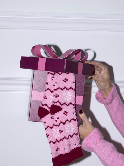 Paire de chaussettes fluffy avec motifs de Noël - PIMKIE - 1