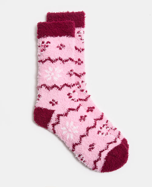 Paire de chaussettes fluffy avec motifs de Noël - PIMKIE - 2
