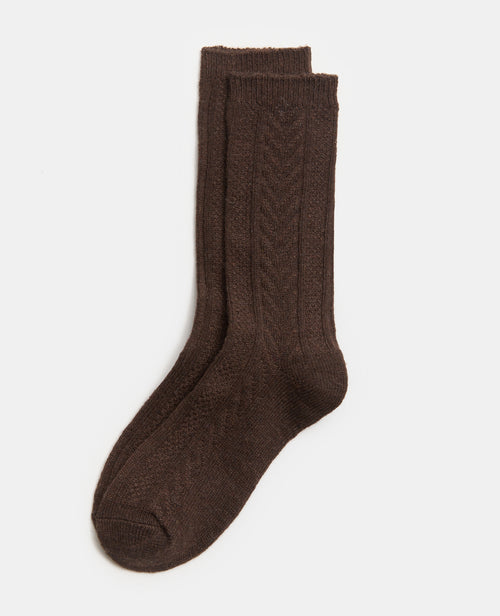 Paire de chaussettes hautes en maille fantaisie - PIMKIE - 1