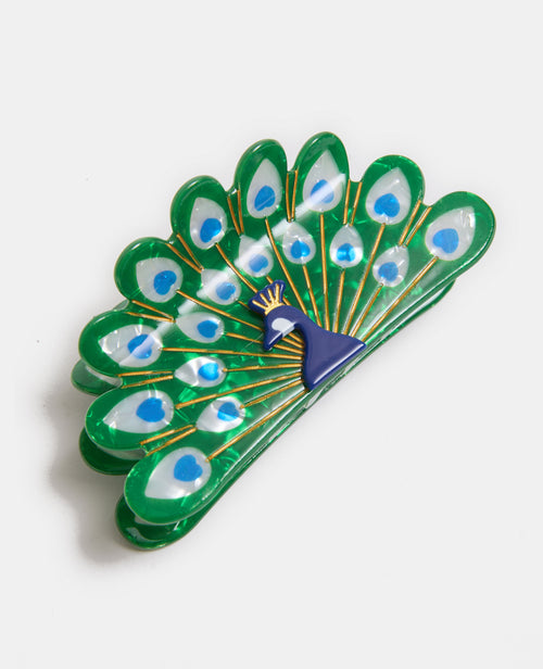 Pince crocodile paon effet nacre - PIMKIE - 4