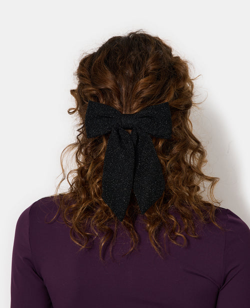 Barrette avec nœud en maille lurex - PIMKIE - 2