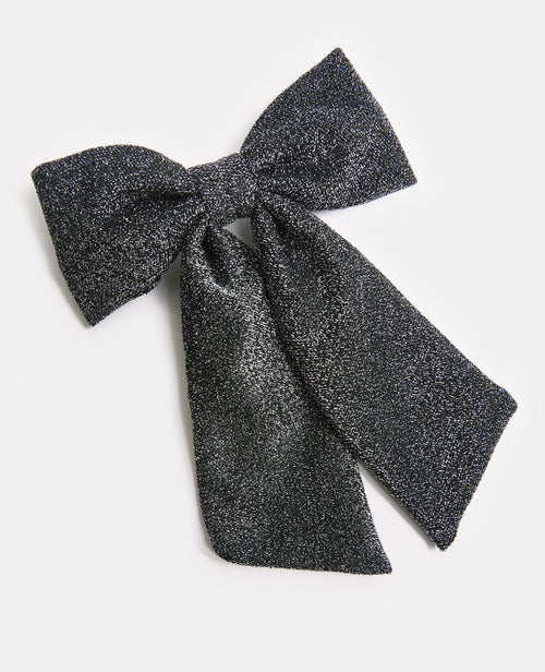 Barrette avec nœud en maille lurex - PIMKIE - 1